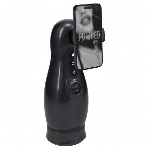 Shots Toys PUMPED Virtuo Vibrating Auto Masturbator - Masturbators and Strokers