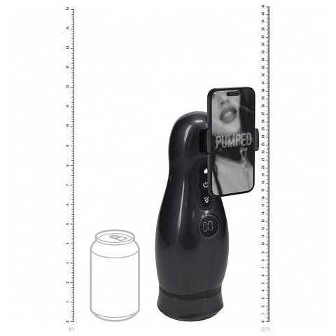 Shots Toys PUMPED Virtuo Vibrating Auto Masturbator - Masturbators and Strokers