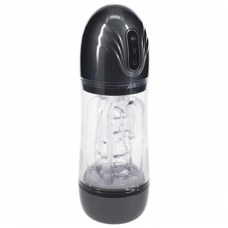 Shots Toys PUMPED SonicPull Vibrating Auto Masturbator Masturbators and Strokers