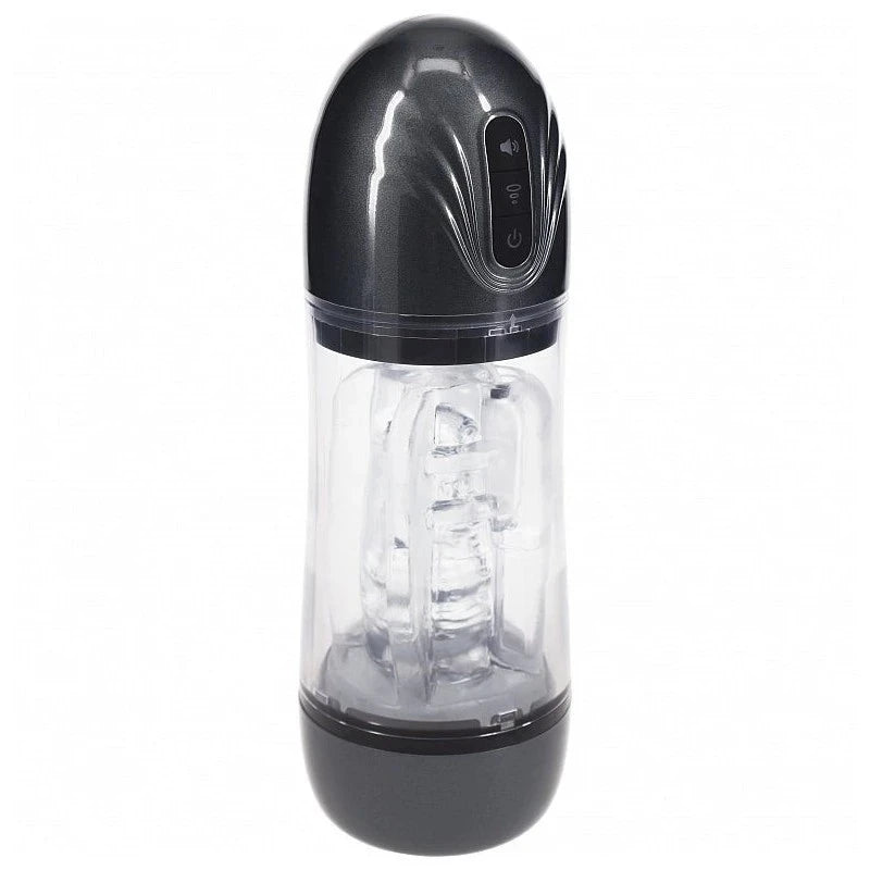 Shots Toys PUMPED SonicPull Vibrating Auto Masturbator Masturbators and Strokers