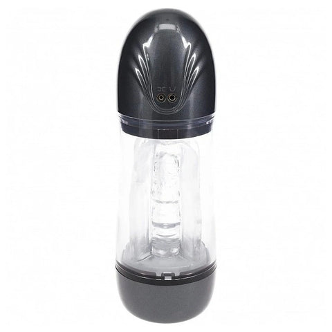 Shots Toys PUMPED SonicPull Vibrating Auto Masturbator - Masturbators and Strokers