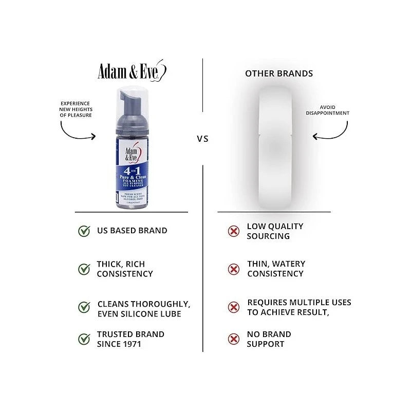 Adam & Eve PURE and CLEAN Foaming Toy Cleaner 47 ml Adult Toy Cleaner