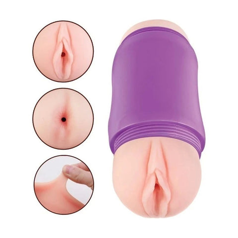 Nasstoys Delite Two Ways Vagina and Ass Stroker - Masturbators and Strokers