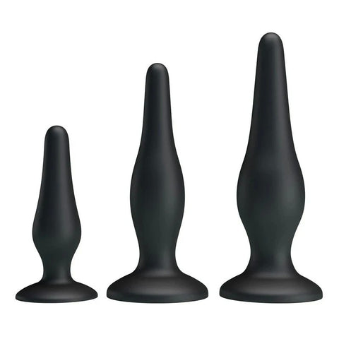 Pretty Love Beginners Mini Silicone Anal Plug Kit - Butt Plugs