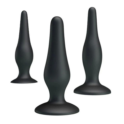 Pretty Love Beginners Mini Silicone Anal Plug Kit - Butt Plugs