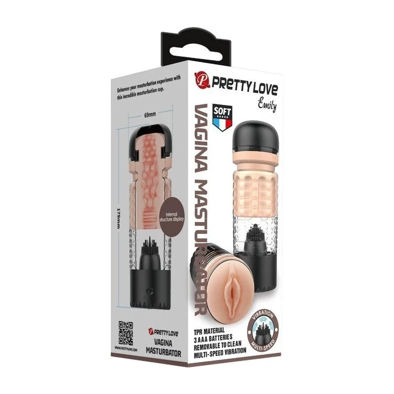 Pretty Love Emily Realistic Pussy Male Masturbator Masturbators and Strokers