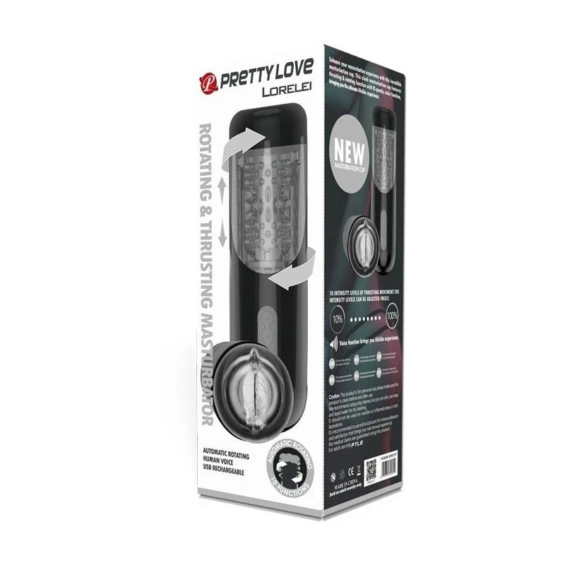 Pretty Love Lorelei Vibrating Male Masturbator Masturbators and Strokers