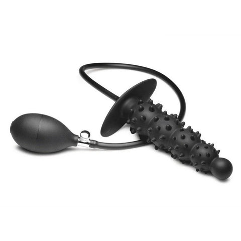 BDStyle Ribbed Textured Inflatable Anal Plug - Butt Plugs