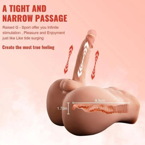 XISE Bartlett USB Auto Thrusting 15 cm Male Cock and Ass - Masturbators and Strokers