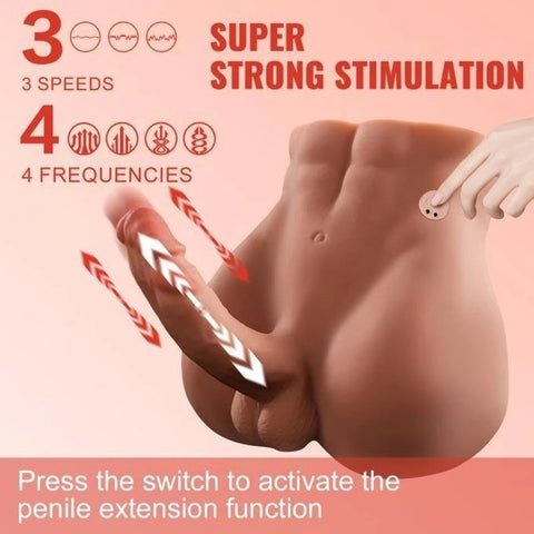 XISE Bartlett USB Auto Thrusting 15 cm Male Cock and Ass - Masturbators and Strokers