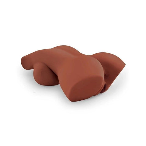PDX Plus Perfect 10 Torso Mens Masturbator Brown - Masturbators and Strokers