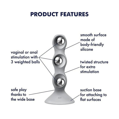 Satisfyer Triple Ball-R Beaded Anal Plug - Butt Plugs