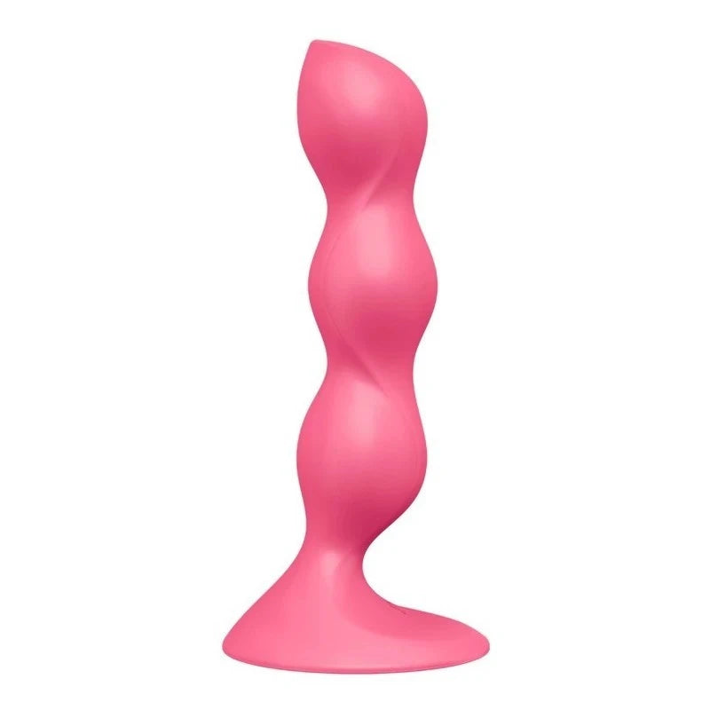 Satisfyer Triple Ball-R Beaded Anal Plug Red Butt Plugs