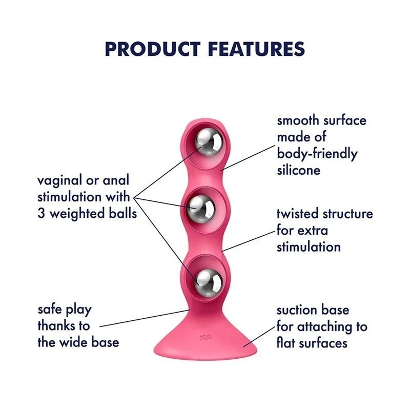 Satisfyer Triple Ball-R Beaded Anal Plug Butt Plugs