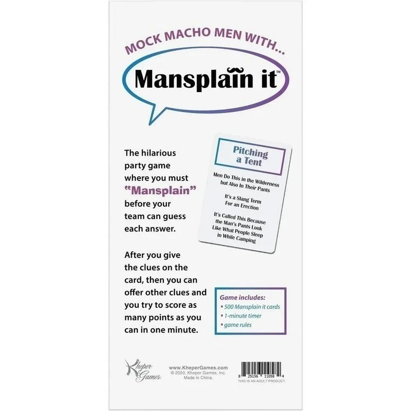 Kheper Games Mansplain It Game Sex Games, Coupons and Tricks