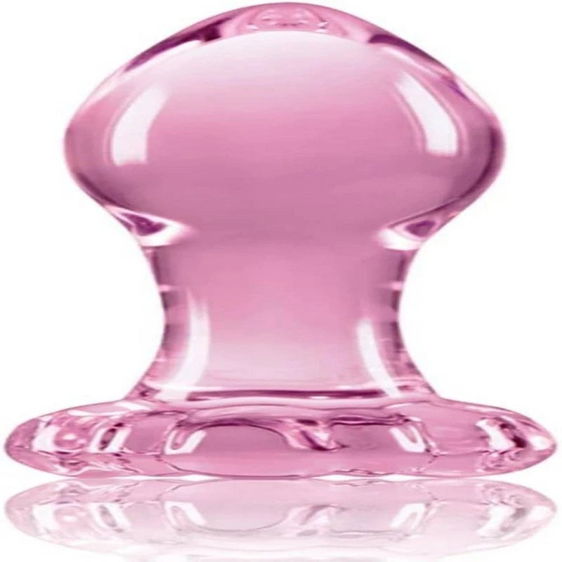 NS Novelties Crystal Flower Glass Butt Plug Butt Plugs