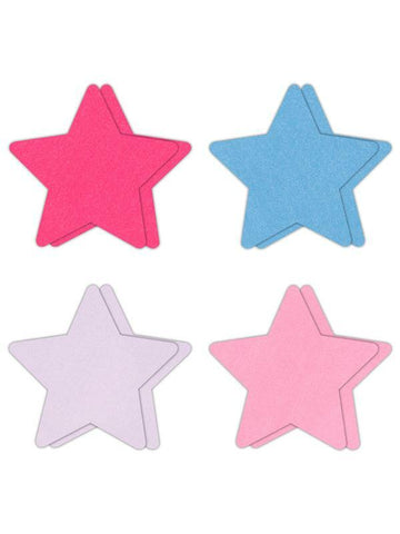 NS Novelties Pretty Pasties Star II Assorted Nipple Cover 4 Pairs - Breast and Nipple Toys