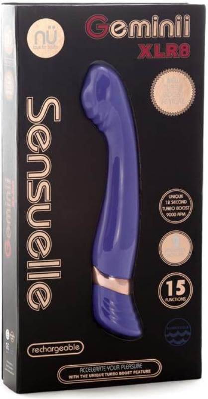 Nu Sensuelle Geminii XLR8 - Dual Stimulation, Intense Pleasure - G-Spot Vibrators