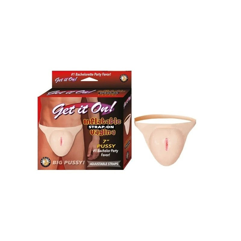 Get It On! Inflatable Vagina Strap-On Fancy Dress Ups