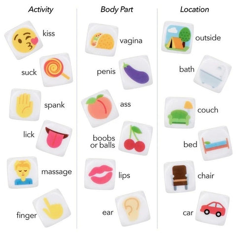 California Exotics Emojigasm Dice Adult Games - Sex Games, Coupons and Tricks