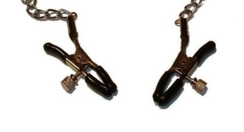 O-Ring Gag with Nipple Clamps Light - Bondage Gags and Bits