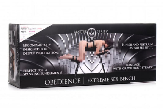 Obedience Extreme Sex Bench with Restraint Straps Sex Furniture