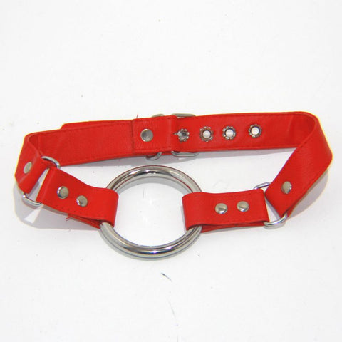 Open Mouth Gag With Metal O Ring Large - Bondage Gags and Bits