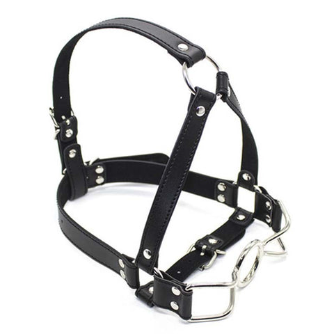 Open Mouth Spider Legs Mouth Gag with Harness - Bondage Gags and Bits