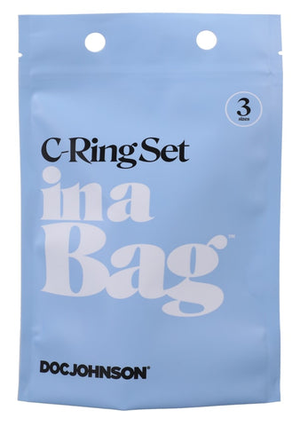 Doc Johnson 3 Stretchy Silicone Cock Ring Set In A Bag - Cock Ring Sets