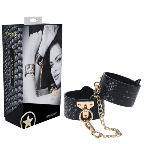 Luxurious Leather Bondage Cuffs - OUCH! FLORENCE Collection - Cuffs and Restraints
