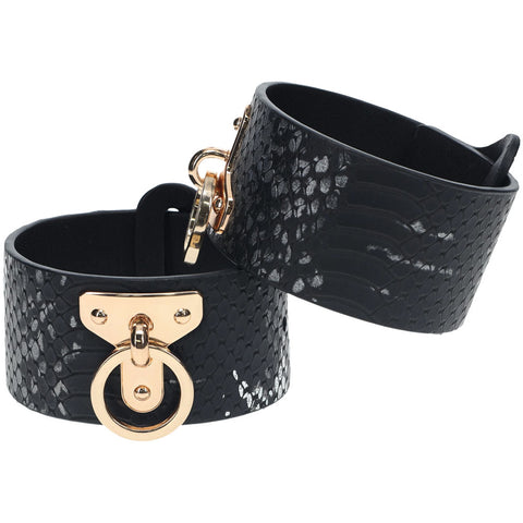Luxurious Leather Bondage Cuffs - OUCH! FLORENCE Collection - Cuffs and Restraints