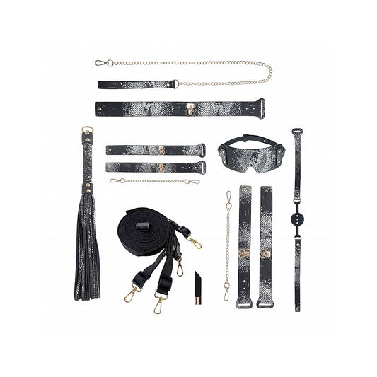 Elevate Your Intimate Experiences - OUCH! FLORENCE 8-Piece Bondage Set Realistic Dildos