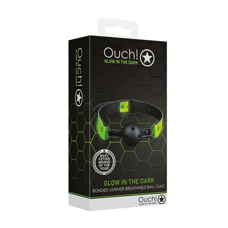 OUCH! Glow in Dark Breathable Ball Gag Bondage Gags and Bits