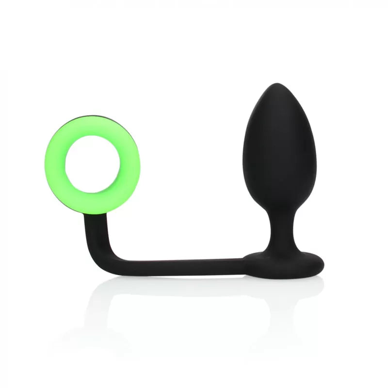 OUCH! Glow in Dark Butt Plug with Cock Ring Butt Plugs