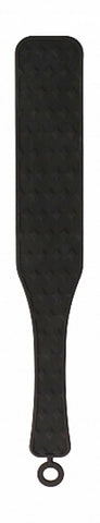 OUCH! Silicone Textured Paddle Black - Paddles And Slappers
