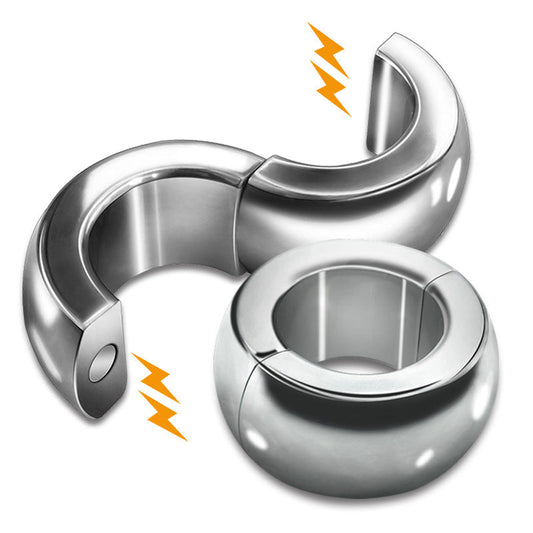 Magnetic Split Ring Steel Stretcher Weights - Intense Sensation, Maximum Comfort - Steel Sex Toys