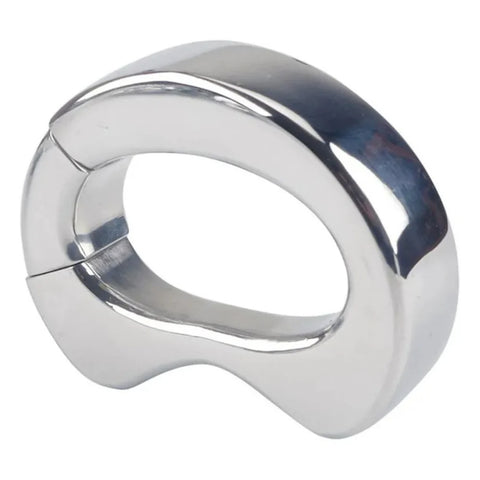 BDStyle Oval Stainless Steel Ball Stretcher - Ergonomic Design, 2 Sizes - Steel Sex Toys