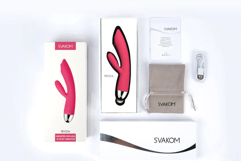 Svakom Trysta Multi Functions Rabbit Vibrator with G Spot Ball - Rabbit Vibrators