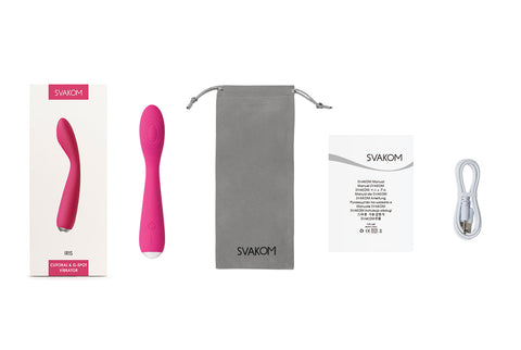 Svakom Iris Flexible Clitoral and G-Spot Silicone Vibrator - Waterproof Vibrators
