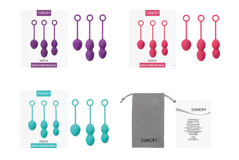 Svakom Nova Weighted Kegel Exercise Balls - Love Eggs and Kegel Exercisers
