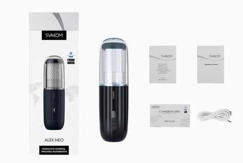 Svakom Alex Neo Interactive Thrusting Male Stroker - Luxury Sex Toys