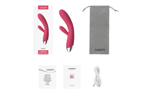 Svakom Angel Warming Flexible Rabbit Vibrator - Rabbit Vibrators