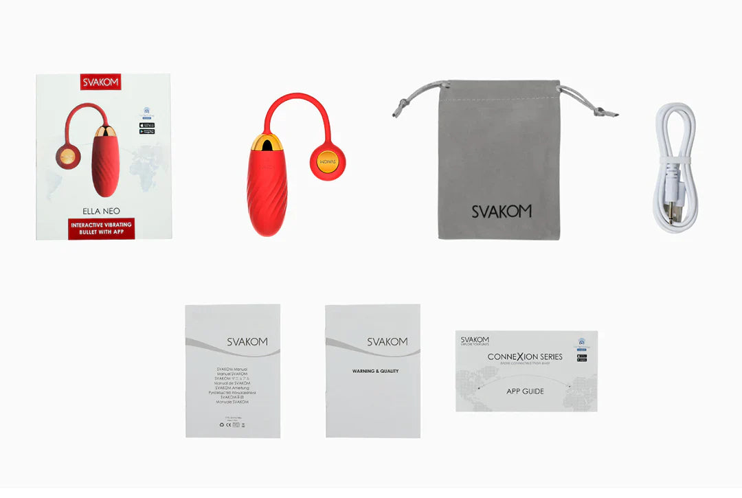 Svakom Ella Neo Interactive App Controlled Love Egg Massager Remote Control Vibrators