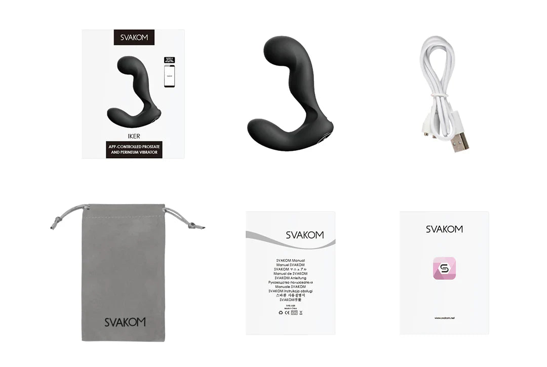 Svakom Iker App Controlled Vibrating Prostate Massager Luxury Sex Toys