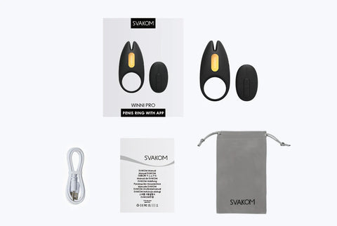 Svakom Winni 2 App Controlled Vibrating Male Cock Ring - Cock Rings