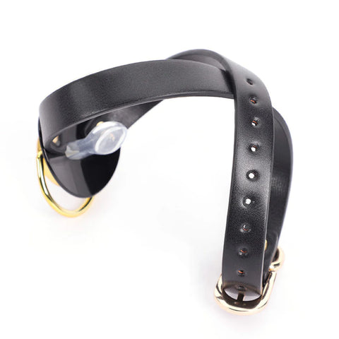 Pacifier Mouth Gag With Nipple Clamp Clip - Breast and Nipple Toys