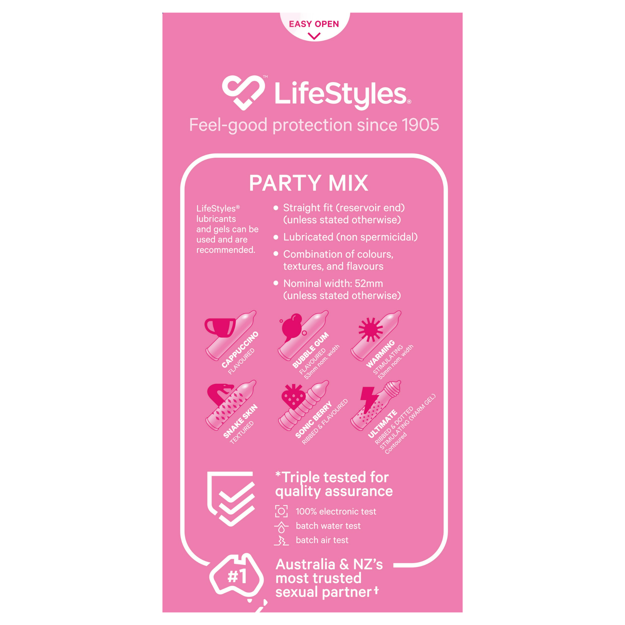 LifeStyles Healthcare Party Mix 20pk Condoms Condoms