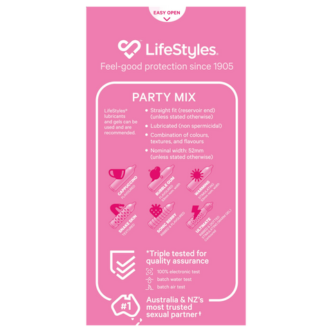 LifeStyles Healthcare Party Mix 20pk Condoms - Condoms