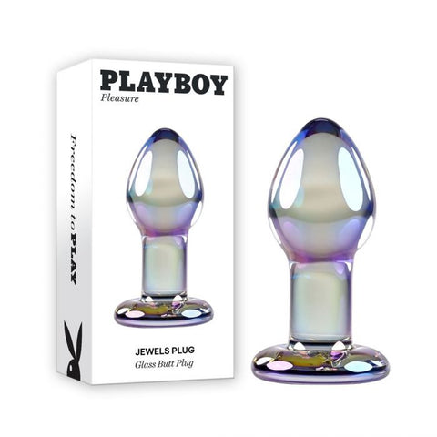 Playboy Pleasure Jewels Plug Glass Anal Plug - Glass Sex Toys