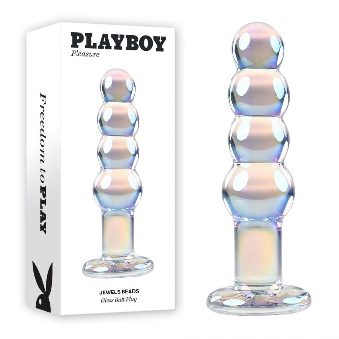 Playboy Pleasure Jewels Beads Glass Anal Plug Glass Sex Toys